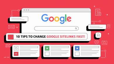 change Sitelinks in Google direct search