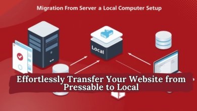 how to transfer a site from pressable to local