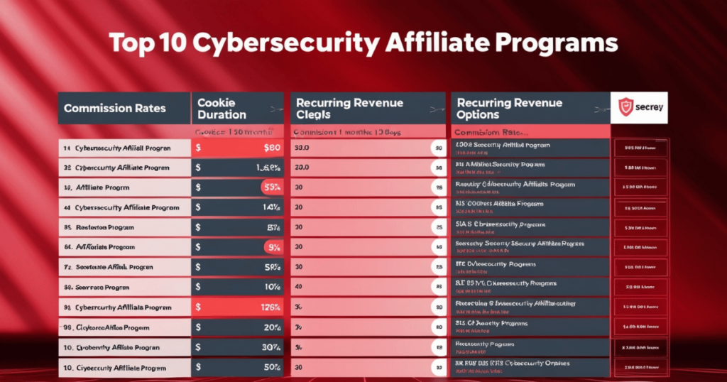 Best Affiliate Programs in Cybersecurity 