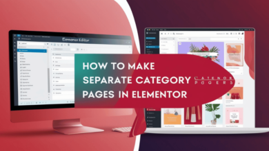 Create Separate Category Pages in Elementor